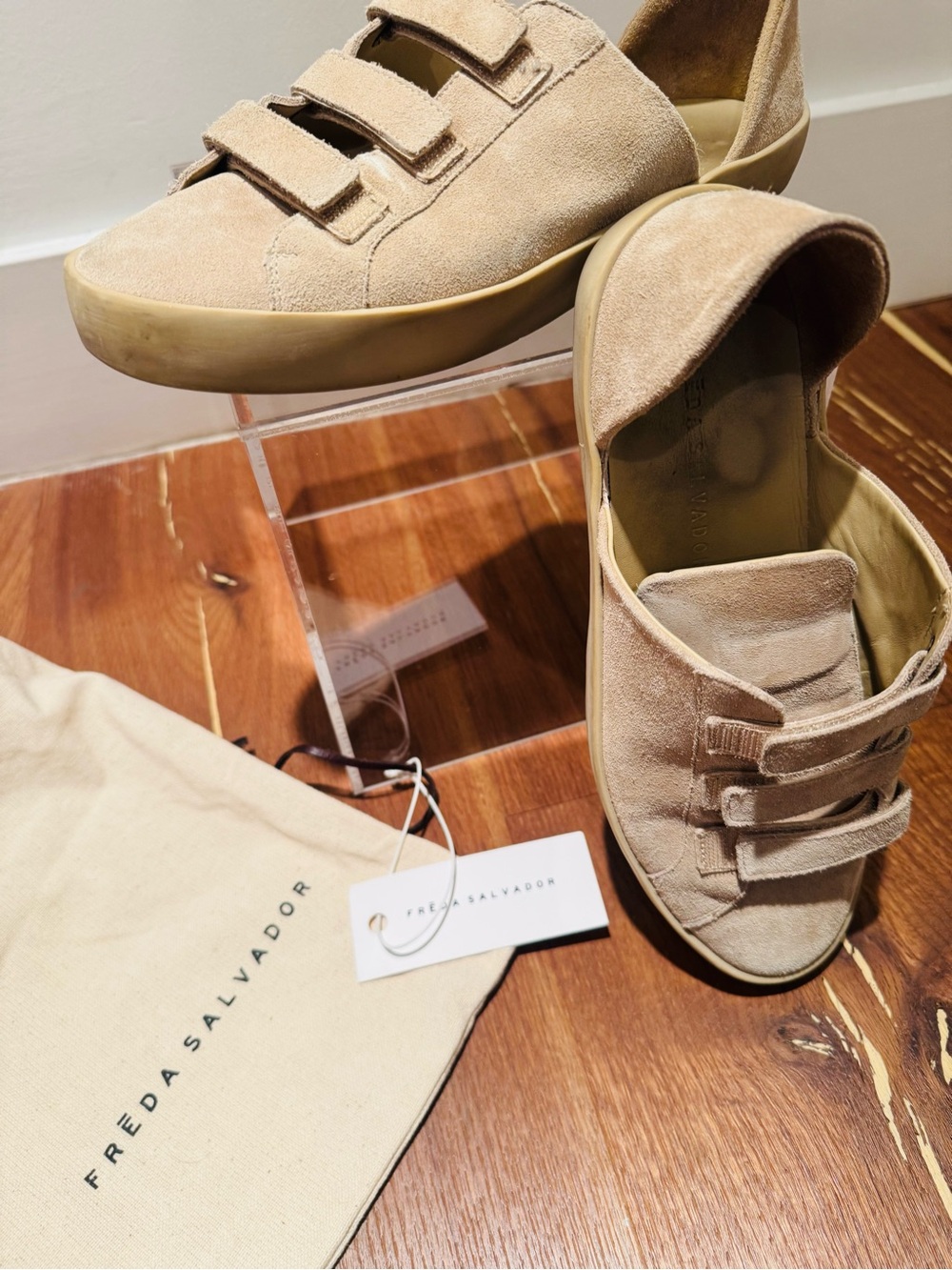 Freda Salvador Libby D'Orsay suede sneakers. Size 9. Made in Spain. - Picture 11 of 12